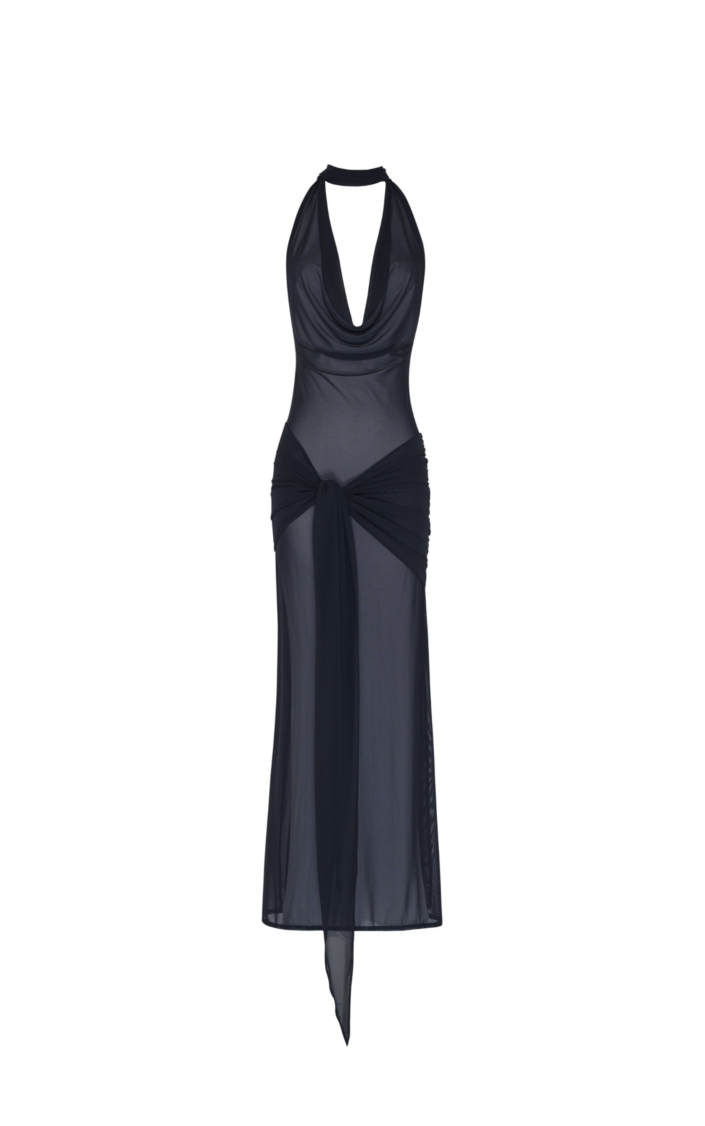 ISIA LONG DRESS - BLACK