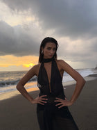 ISIA LONG DRESS - BLACK