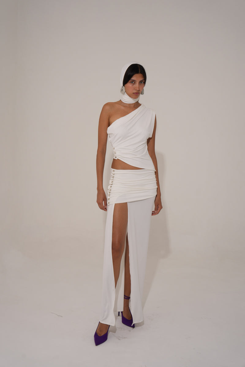Elia Long skirt - Ivory