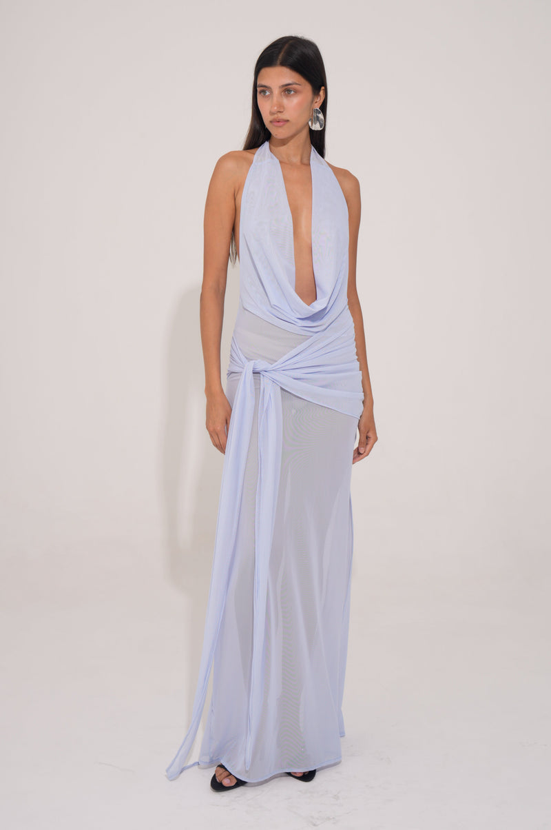 Isia Long Dress - Sky