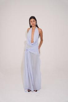 Isia Long Dress - Sky