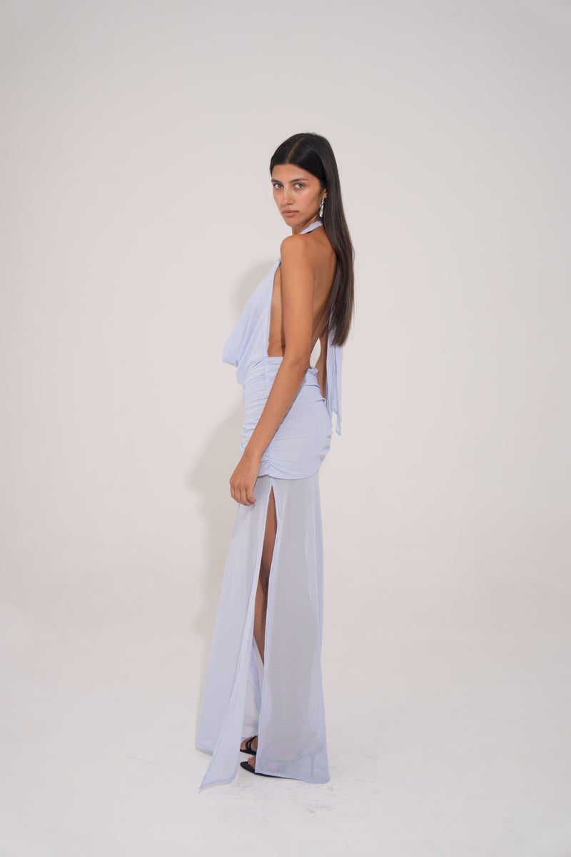 Isia Long Dress - Sky