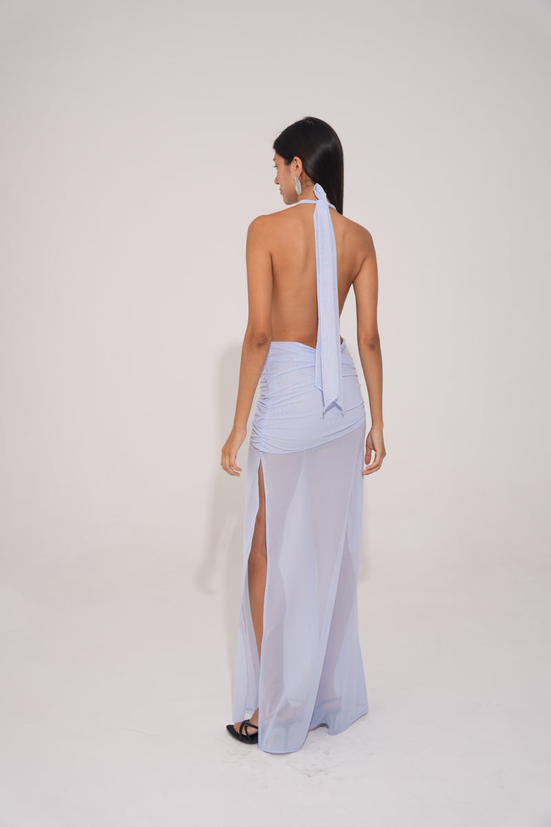 Isia Long Dress - Sky